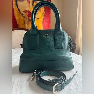 Kate Spade Teal Leather Satchel Crossbody